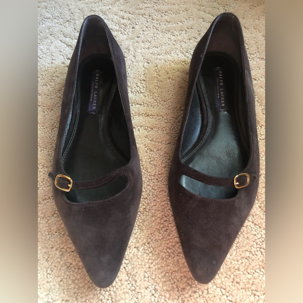 Suede flats